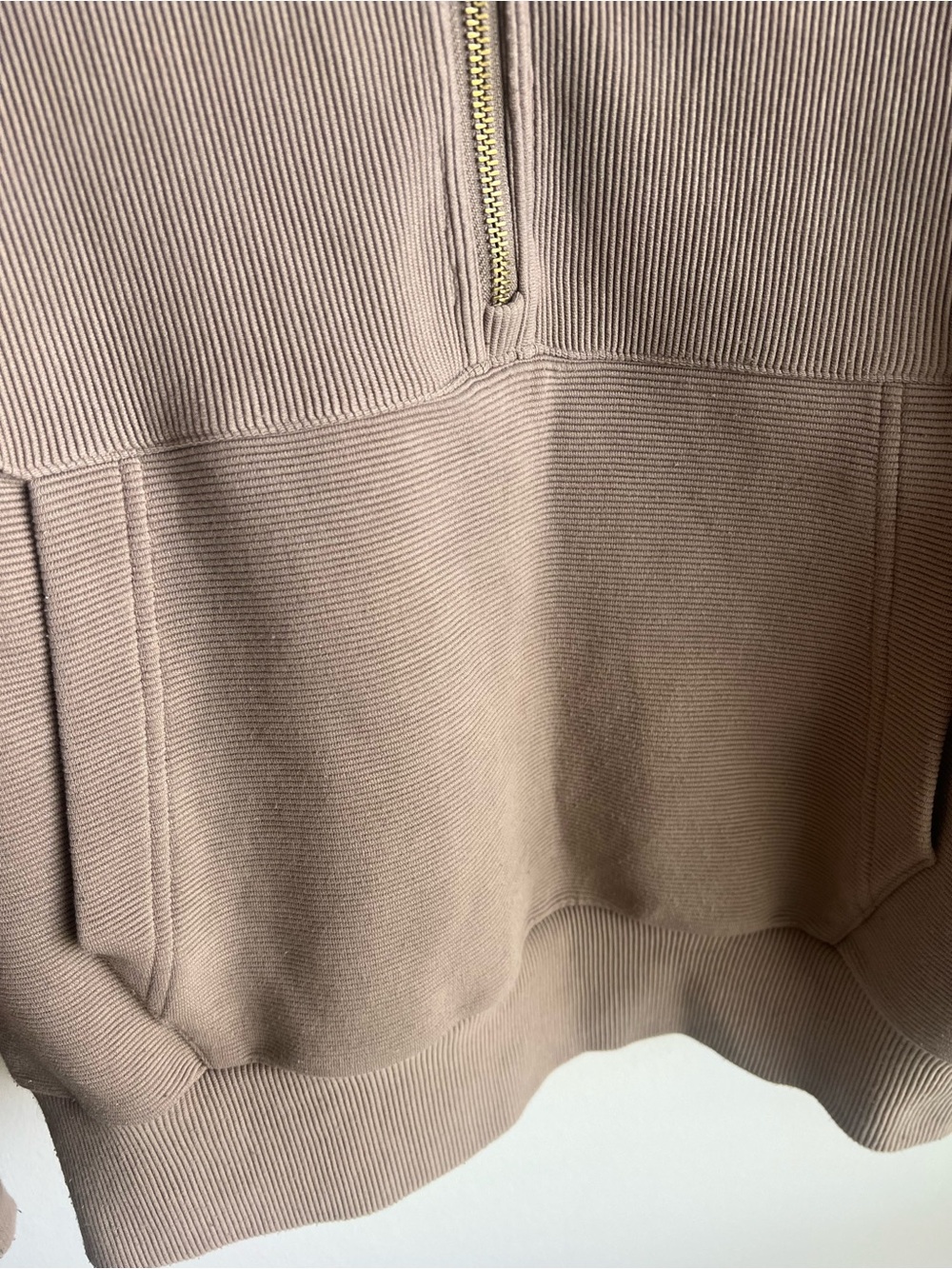 Women's Varley Half-Zip Pullover Sweater - Taupe - Picture 4 of 6
